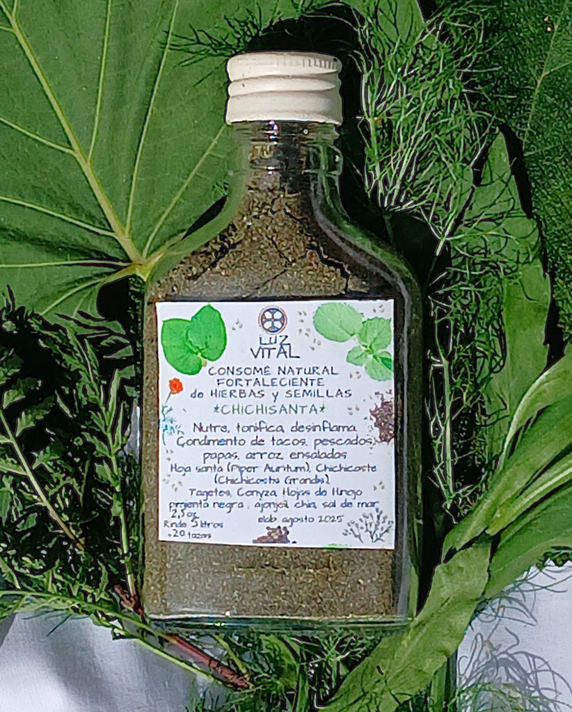 Organic artisanal hand made soup mix CHICHISANTA. Desinflama, nutre, provee minerales y Vitaminas.