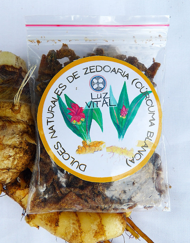 Organic artesanal natural candy de Zedoaria. Tónico, digestivo, desinflamante, antioxidante, dulce y amargo.