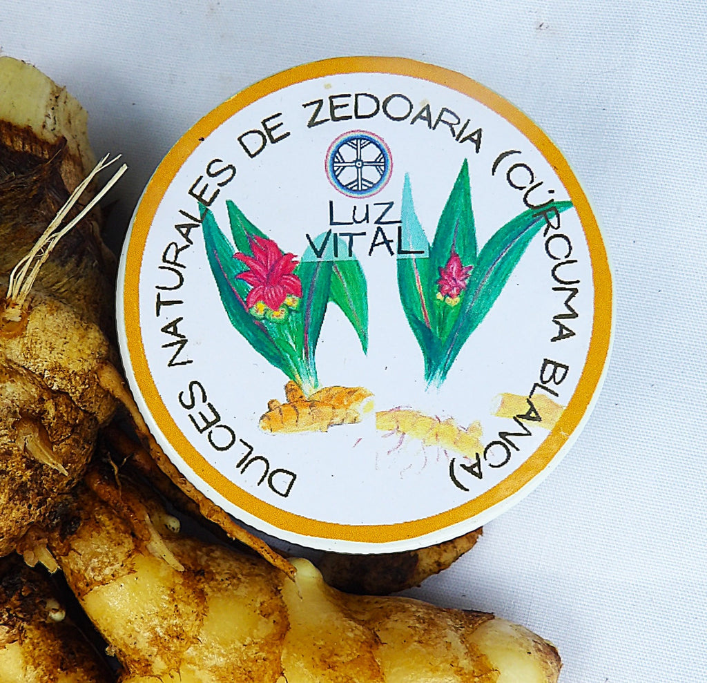 Organic artesanal natural candy de Zedoaria. Tónico, digestivo, desinflamante, antioxidante, dulce y amargo.