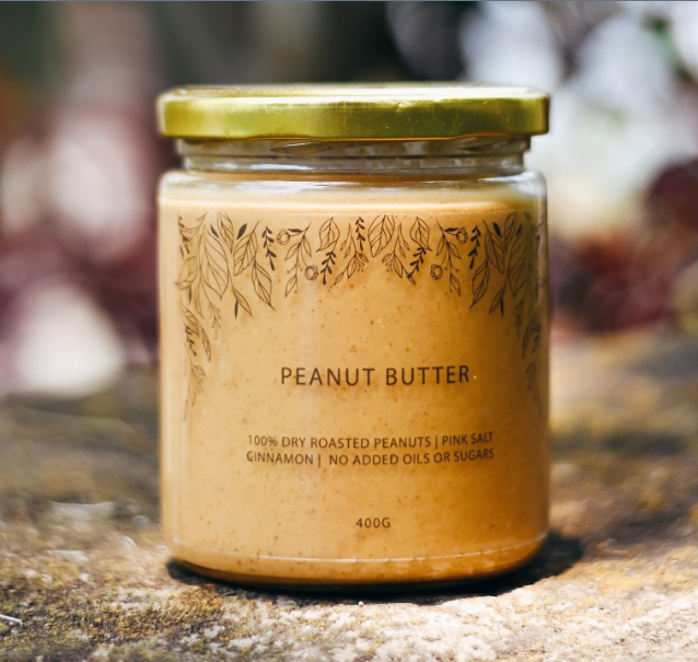 all natural sustainable peanut butter. Regenerative, dry roasted, no sugar or oil for wellness.