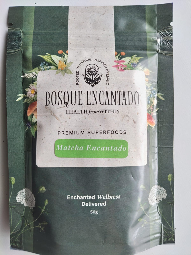 Matcha tea powder. Sustainable and regenerative sourcing for an antioxidant drink.