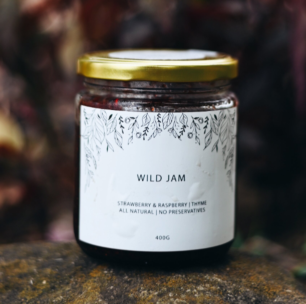 all natural sustainable strawberry raspberry jam. Regenerative, no preservatives, artisanal spread for wellness.