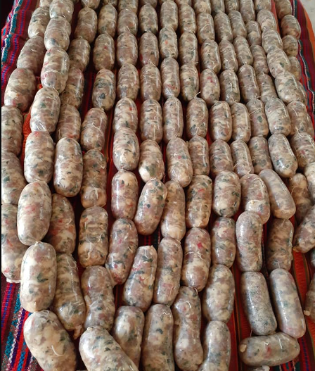 Pastured grass-fed beef sausage (Longaniza de Res). Sustainable and regenerative meat for nutrient dense cooking.