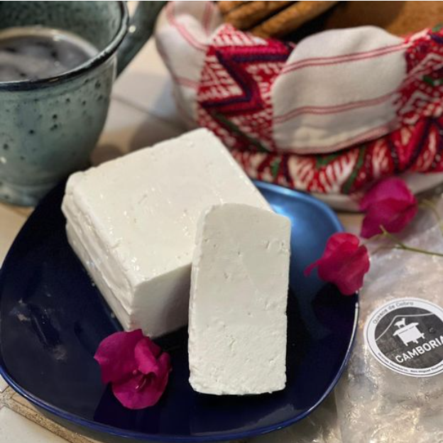 All natural sustainable panela goat cheese from Camboria. Pastured, high protein, supports bone health and wellness.