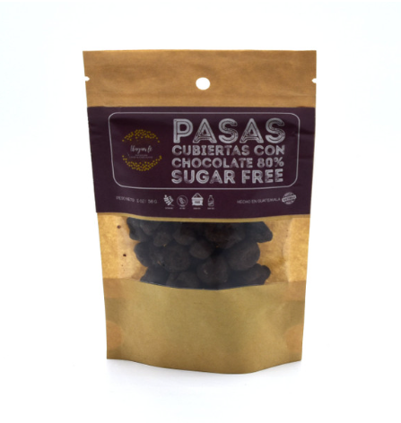 Sugar and dairy free dark chocolate covered nuts/fruits snacks. Sustainable regenerative wellness.
