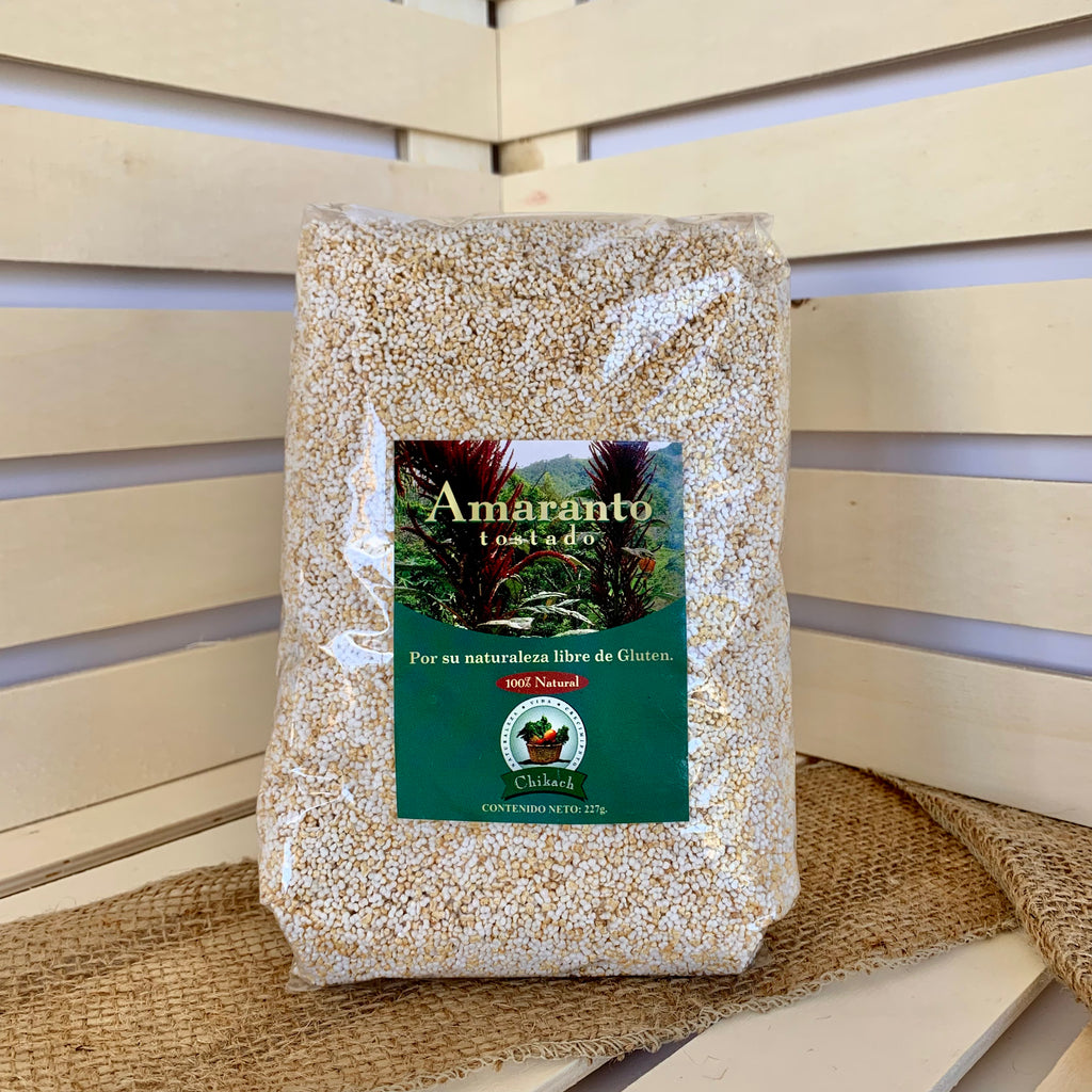 Sustainable toasted amaranth seeds. Regenerative, high protein, supports digestion and bone wellness.