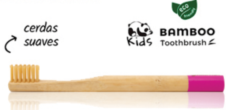 Bamboo toothbrush for children with soft bristles. Sustainable and regenerative dental care for kids.