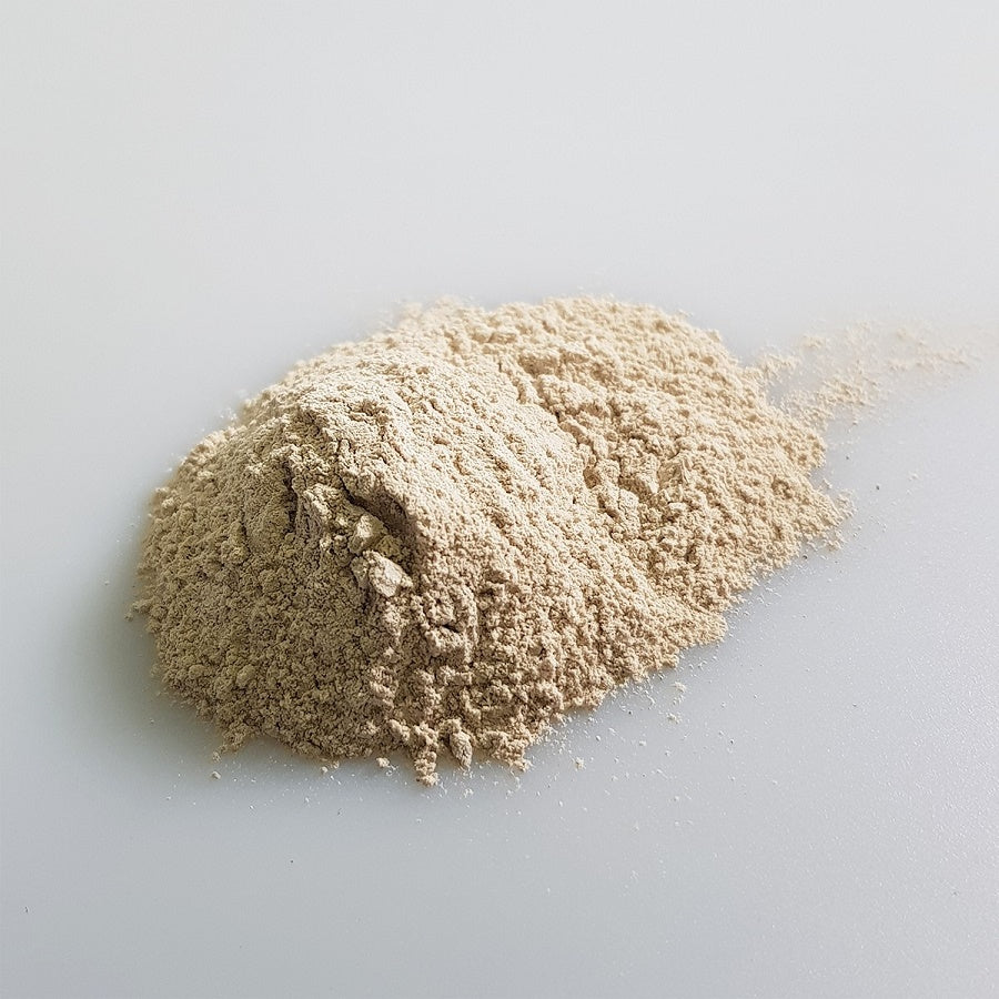Artisanal clay powder. Minimally processed, sustainable detoxification and tissue regeneration wellness product.