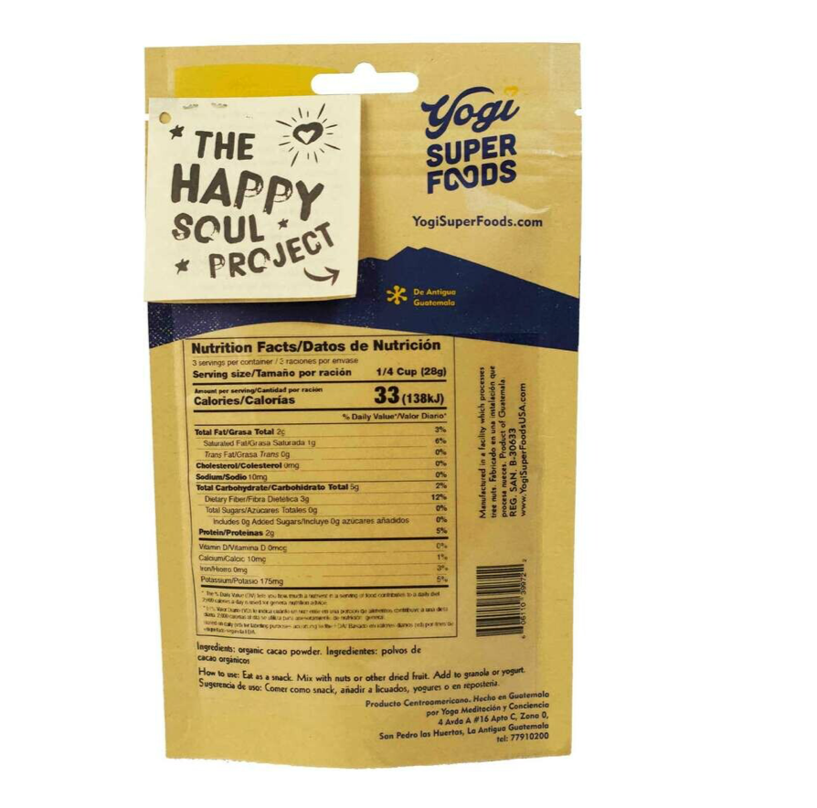 Organic sustainable raw cacao powder. Regenerative cultivation, anti-oxidant for cardio-vascular wellness.