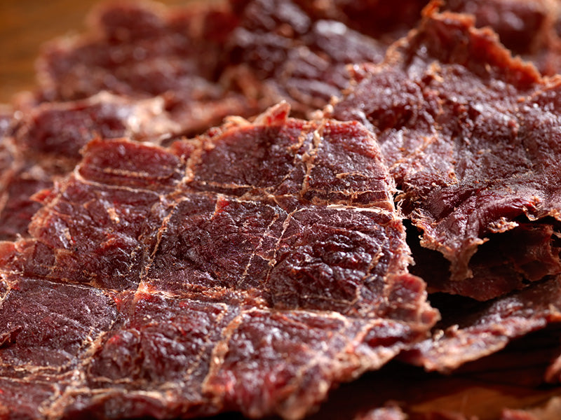 Organic sustainable Buffalo Jerky. Regenerative high protein artisanal snack for immune wellness.