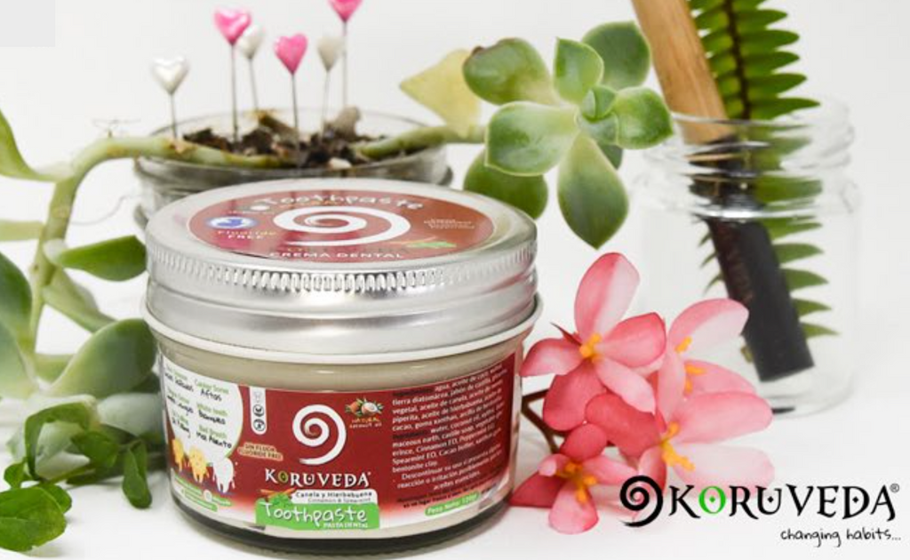 All natural sustainable toothpaste with cinnamon and peppermint. Fluoride-free artisanal oral wellness.