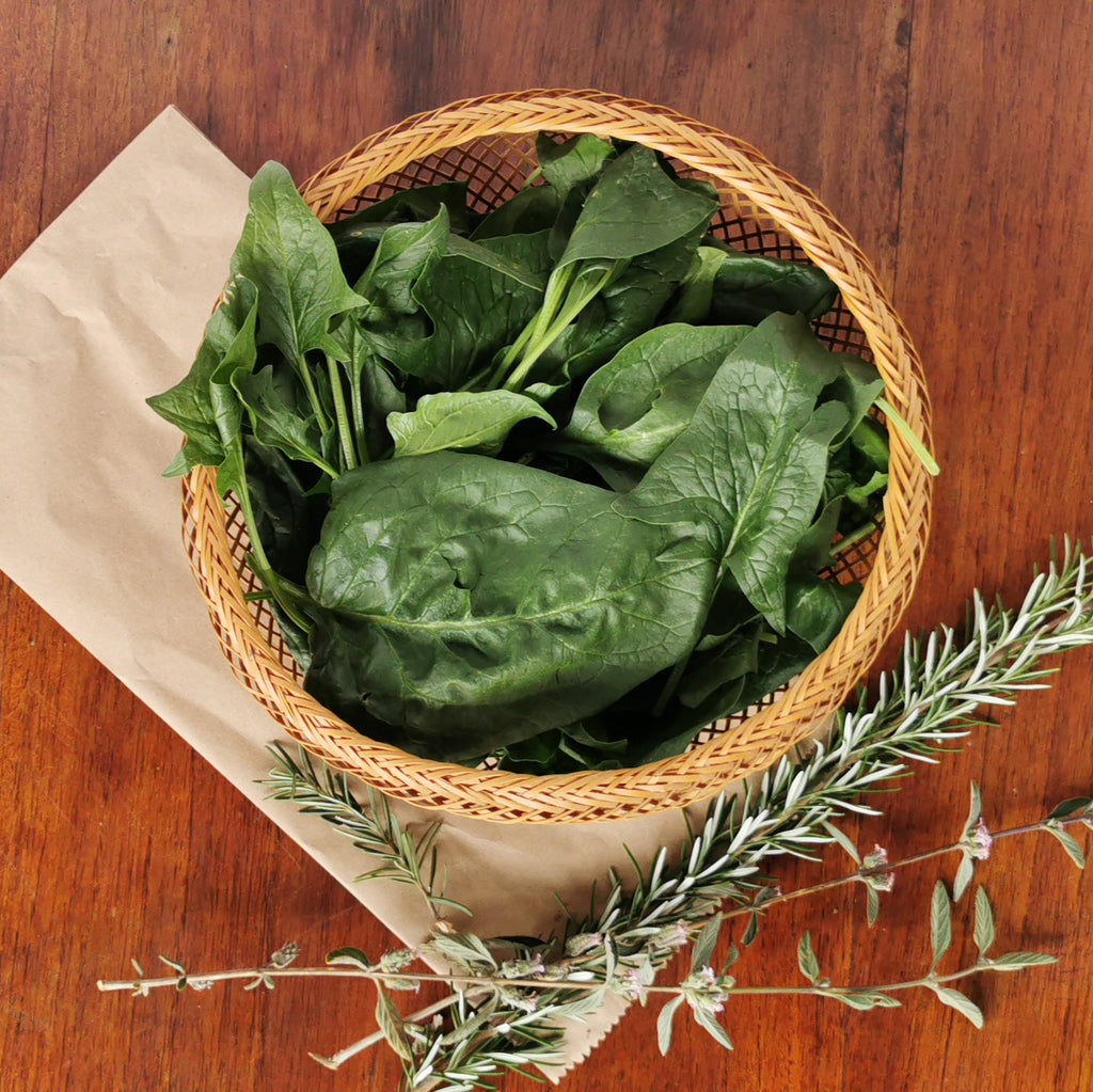 Beyond organic sustainable spinach. Regenerative, anti-oxidant, supports heart and immune wellness.