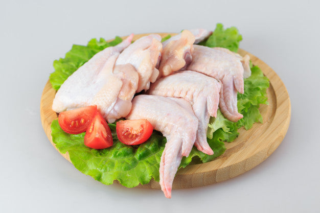 Raw, whole pasture raised chicken wings. Sustainable and regenerative meat sourcing for nutrient dense meals.