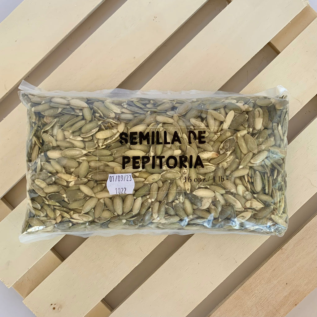 Minimally processed, sustainable pumpkin seeds (Pepitoria). Regenerative, nutrient dense for heart wellness.